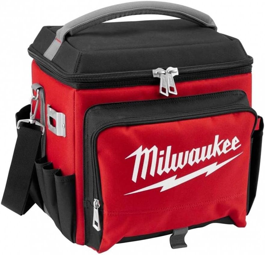 Milwaukee 4932464835 20 Liters, Insulated Jobsite Cooler Bag, Up to 24 hours, Red/Black