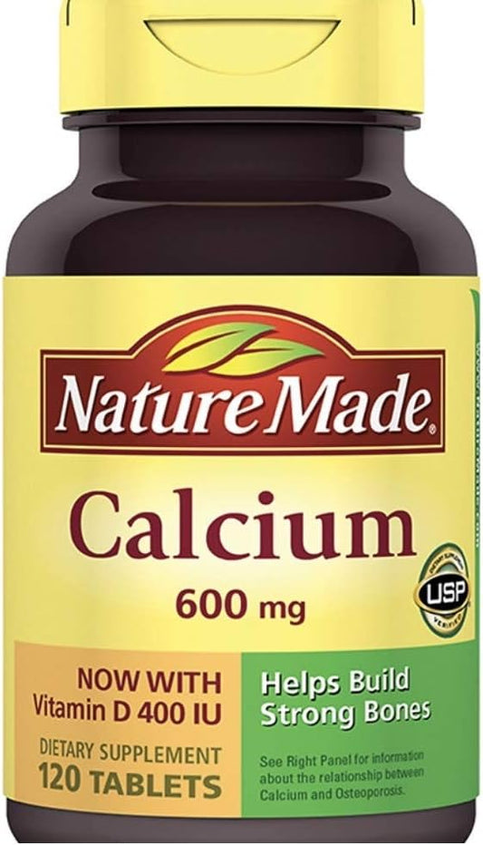 Nature Made Calcium 600 mg with Vitamin D - 120 Tablets by Nature Made