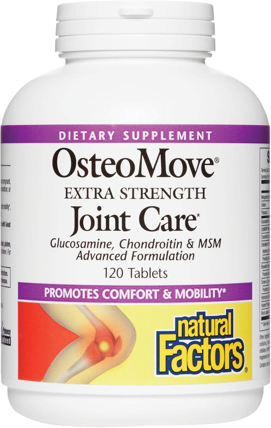 Natural Factors, OsteoMove Joint Care, Extra Strength Support for Joint and Bone Health, Non-GMO, 120 tablets (60 servings)