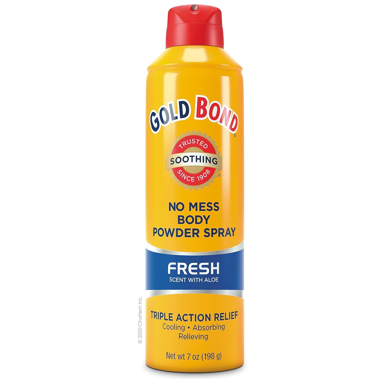 Gold Bond No Mess Body Powder Spray 7 oz., Fresh Scent With Aloe