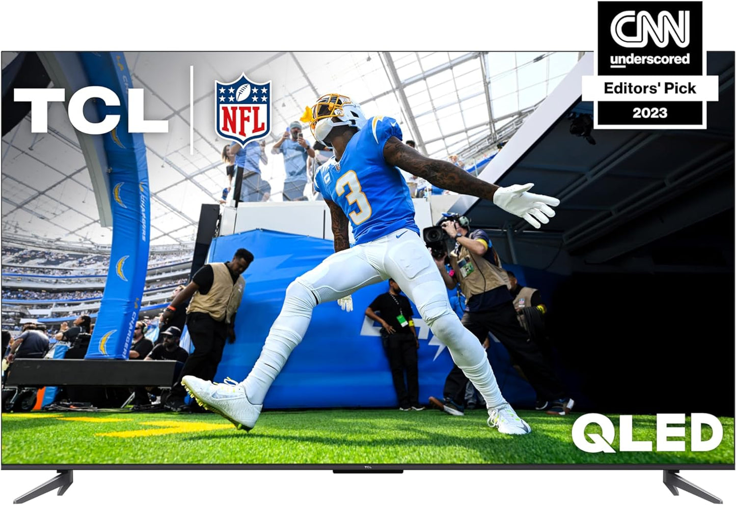 TCL 55-Inch Q6 QLED 4K Smart TV with Google (55Q650G, 2023 Model) Dolby Vision, Atmos, HDR Pro+, Game Accelerator Enhanced Gaming, Voice Remote, Works Alexa, Streaming UHD Television